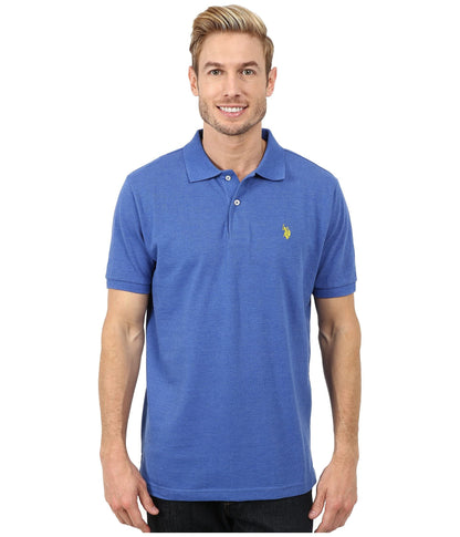 HOTU.S. Polo Assn. Men's Classic Polo Shirt, Two-Button Closure Pique Polo Shirt, Summer Fashion Golf Shirt | Two-Button Closure Pique Polo Shirt, Summer Fashion Golf Shirt