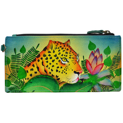 HOTAnna by Anuschka Women's Hand Painted Genuine Leather Organizer Wallet | Hand Painted
