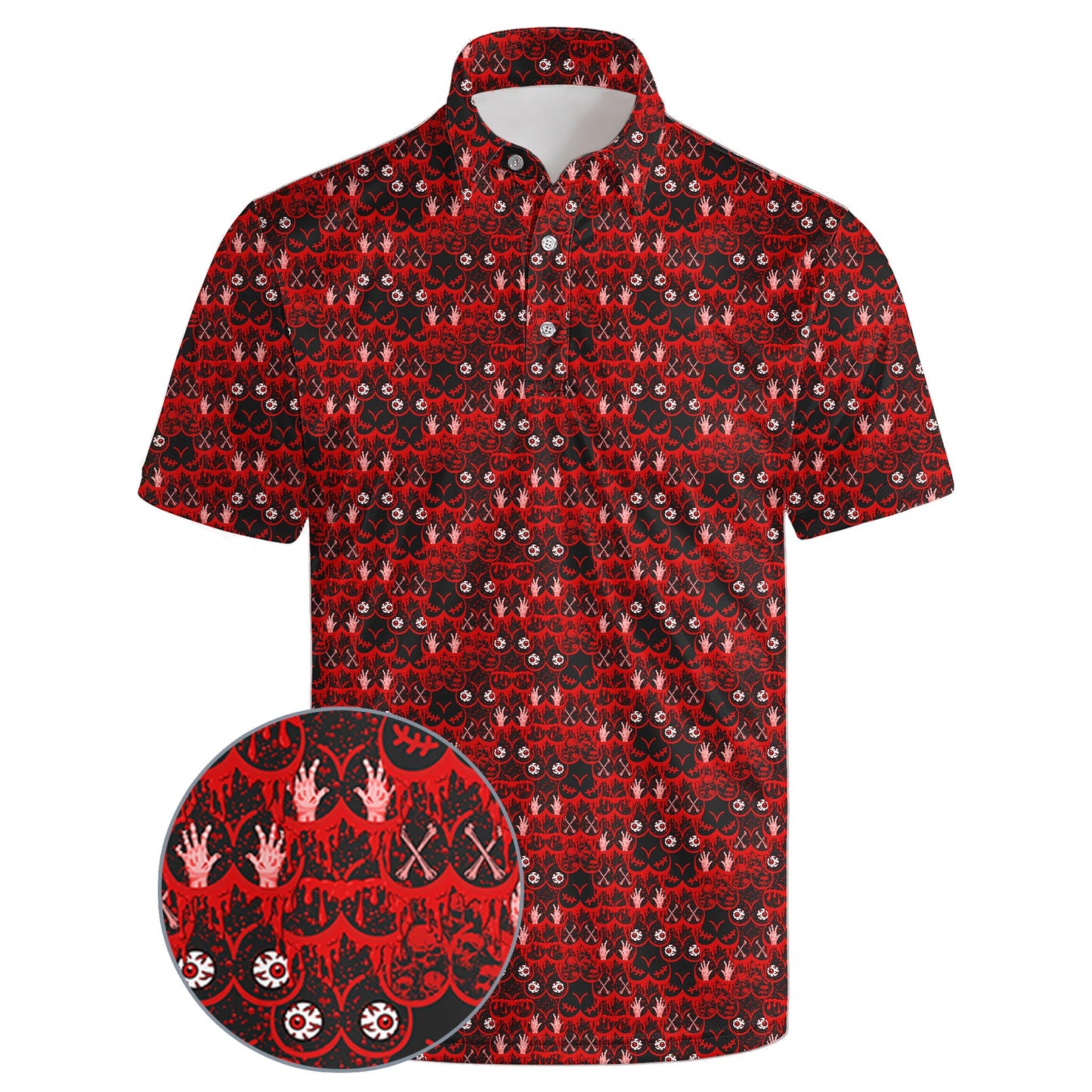 HOTGolf Polos for Men Funny Moisture Wicking Golf Shirts Performance Quick-Dry Polo Shirts Short Sleeve