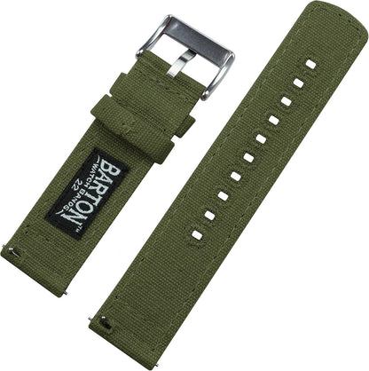 HOTBARTON Canvas Quick Release Watch Band Straps