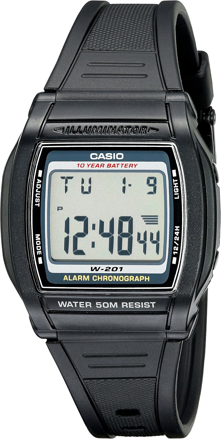 HOTCasio Men's W201-1AV Alarm Chronograph Watch