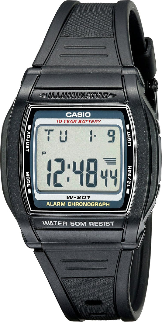 HOTCasio Men's W201-1AV Alarm Chronograph Watch