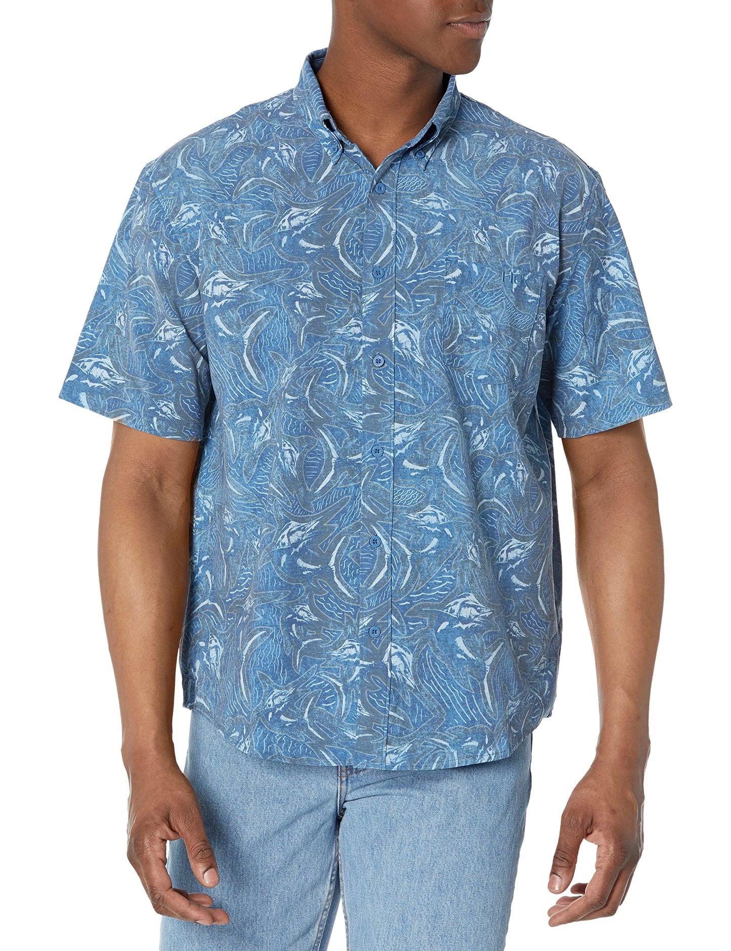 HOTHUK Mens Kona Short Sleeve Shirt | Performance Button Down