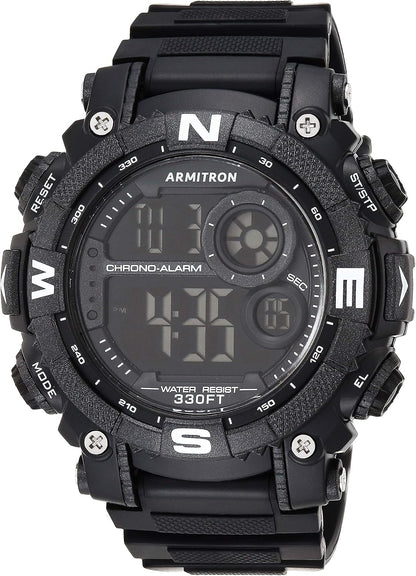 HOTArmitron Sport Men's Digital Chronograph Resin Strap Watch, 40/8284