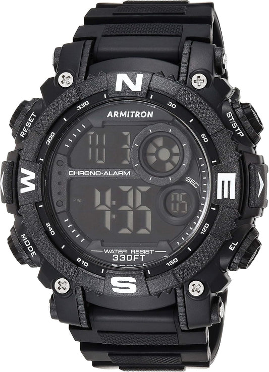 HOTArmitron Sport Men's Digital Chronograph Resin Strap Watch, 40/8284