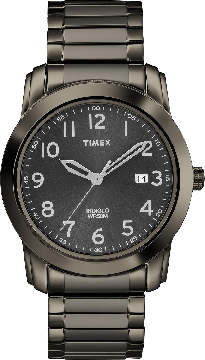 HOTTimex Men's Highland Street Stainless Steel Expansion Band Watch