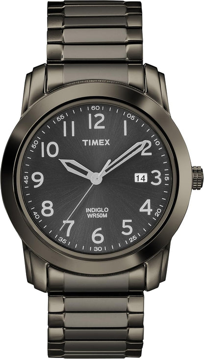 HOTTimex Men's Highland Street Stainless Steel Expansion Band Watch