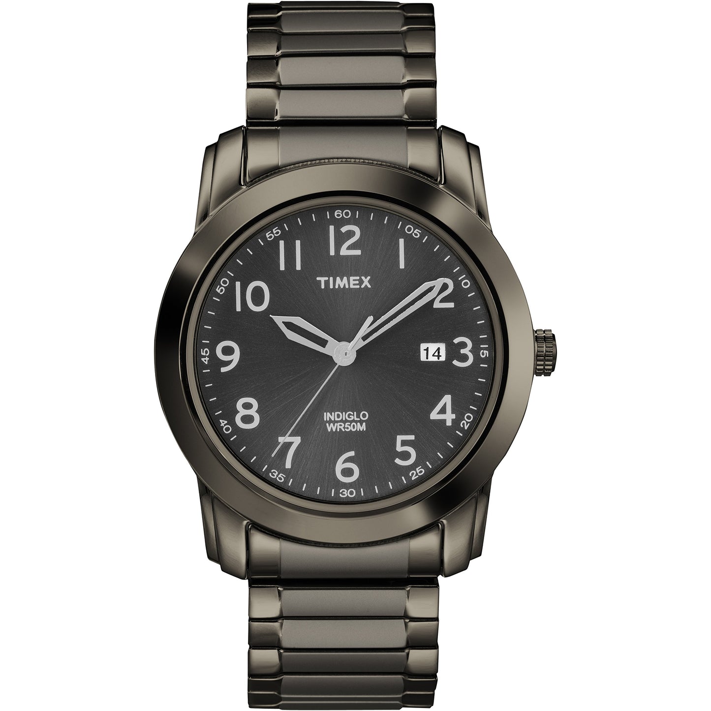 HOTTimex Men's Highland Street Stainless Steel Expansion Band Watch