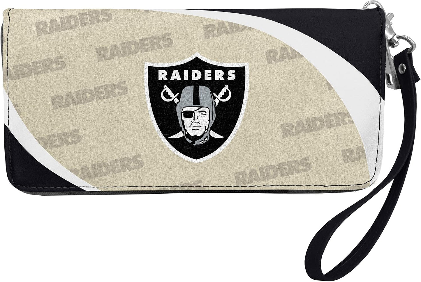 HOTLittlearth NFL Oakland Raiders Curve Zip Organizer, Team Color, 8" x 4" x 1"