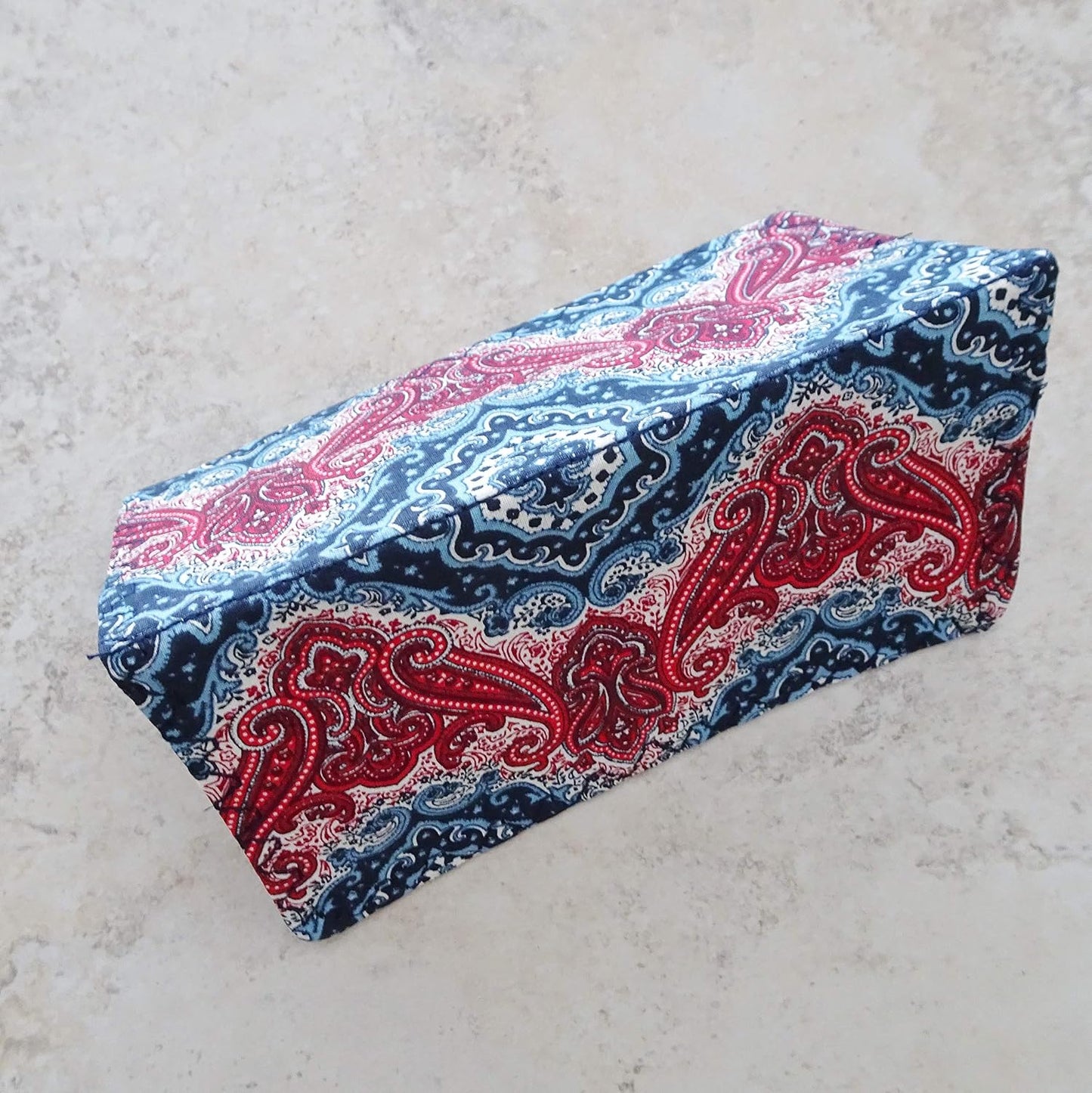 HOTCheckbook Cover, Billfold Wallet, Paisley Fabric Checkbook Case