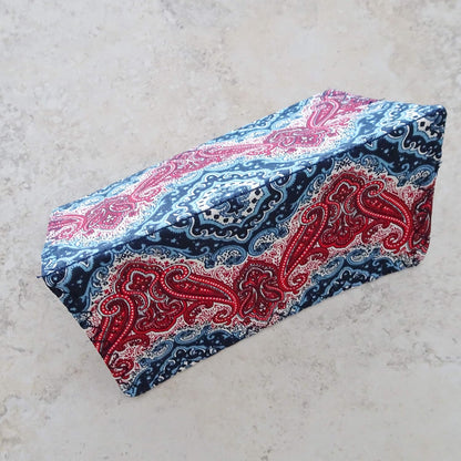 HOTCheckbook Cover, Billfold Wallet, Paisley Fabric Checkbook Case