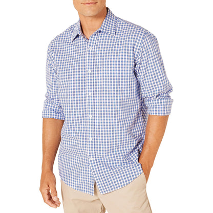 HOTAmazon Essentials Men's Regular-Fit Long-Sleeve Casual Poplin Shirt, Button Front, Business Casual, Collared