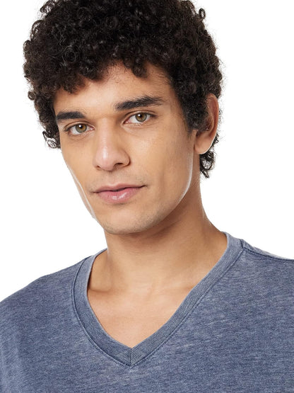 HOTLucky Brand Men's Venice Burnout V Neck Tee
