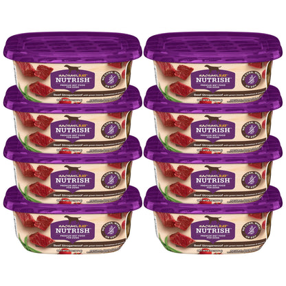 HOTNutrish Savory Favorites Wet Dog Food Variety Pack, 8 oz Tubs (Rachael Ray) | Pack of 6, Includes 3 Delicious Flavors of Chicken Paw Pie, Hearty Beef Stew & Savory Lamb Stew, No Artificial Flavors