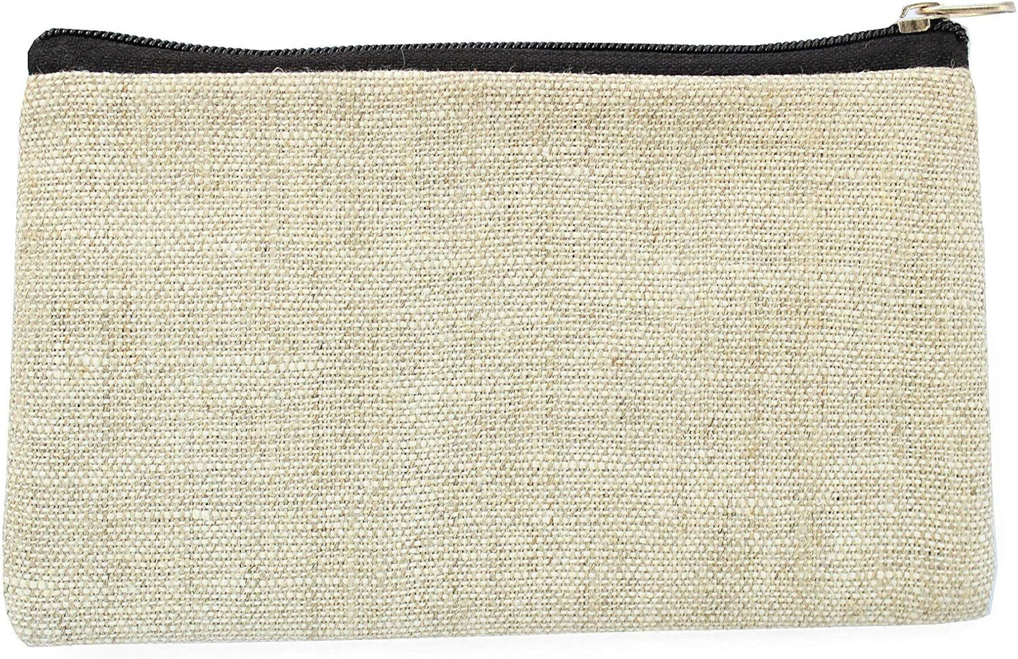 HOTEmbroidered sheep coin purse Small lamb wallet Linen zippered pouch for women Change wallet