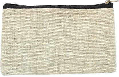 HOTEmbroidered sheep coin purse Small lamb wallet Linen zippered pouch for women Change wallet