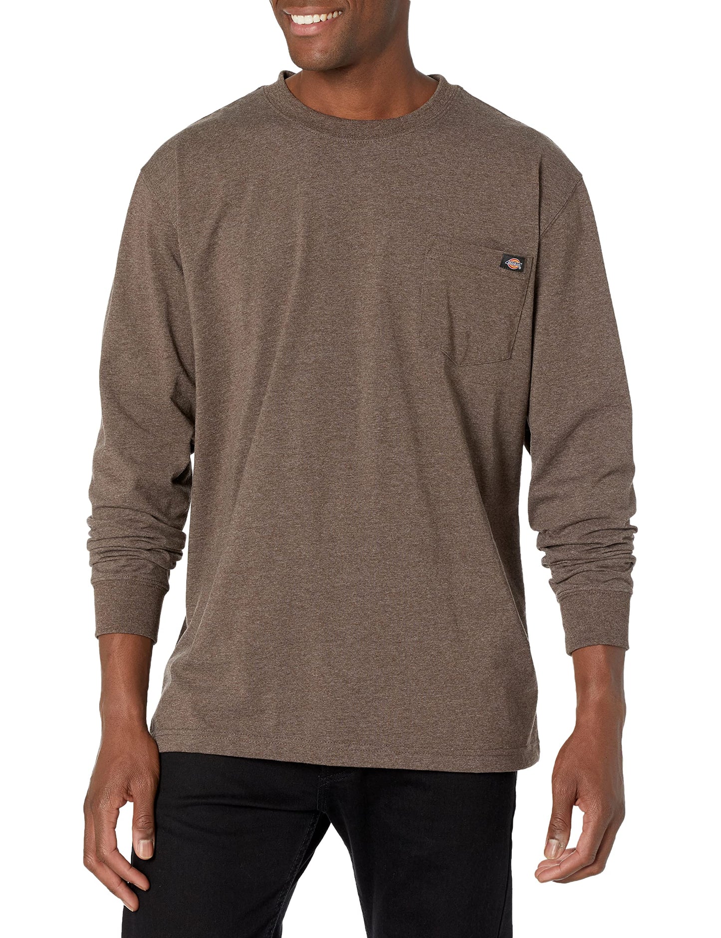 HOTDickies Men's Big and Tall Long Sleeve Heavyweight Crew Neck