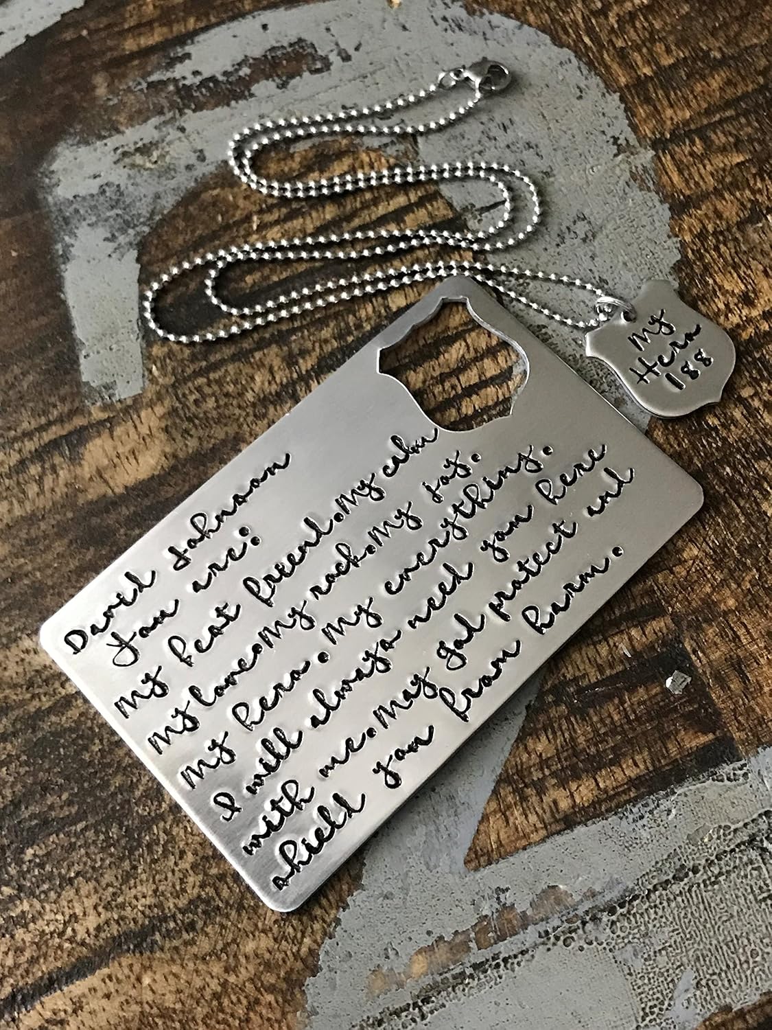 HOTCustom Police Badge Wallet Insert Police Wallet Card Badge Wallet Card Police Officer Gift Custom Wallet My Hero Gift Police Necklace