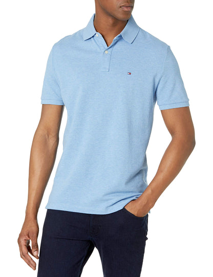 HOTTommy Hilfiger Mens Short Sleeve Cotton Pique Polo Shirt in Regular Fit