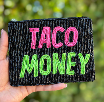HOTTaco Money Coin Purse Pouch, Small Wallets for Her, Gift Card Pouch, Birthday Gifts, Taco Lover Must Have, Small Pouch
