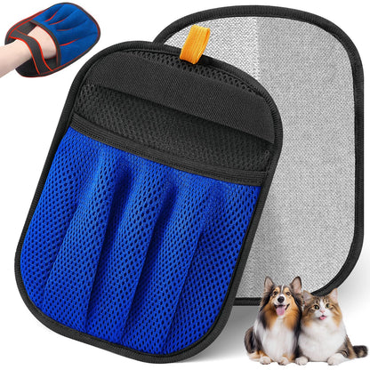 HOTPet Hair Removal Glove for Cats & Dogs, Upgraded Five-Finger Electrostatic Pet Hair Glove, Reusable Magic Brush Pet Hair Remover Tool for Laundry, Couch, Carpet, Car Seat