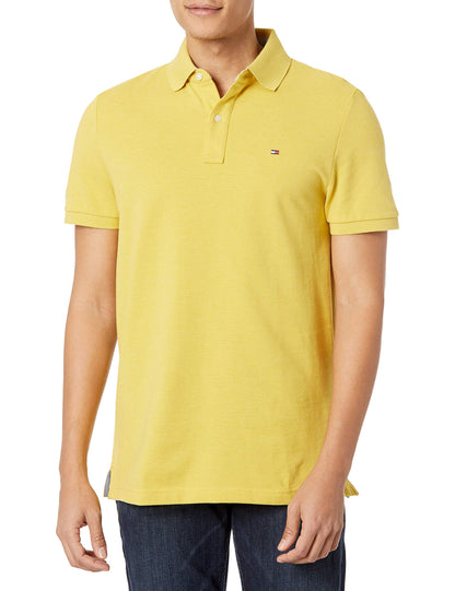 HOTTommy Hilfiger Mens Short Sleeve Cotton Pique Polo Shirt in Regular Fit