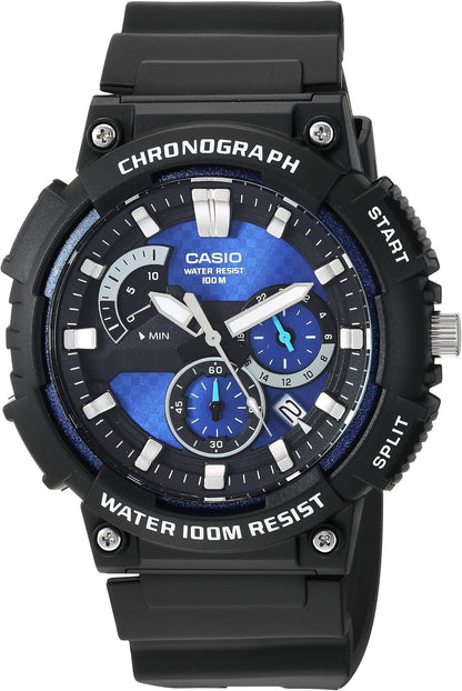 HOTCasio MCW200H Series | Men’s Analog Watch |100M WR | Retrograde Chronograph | 1 Second Stopwatch | Date Display | Multi Dial | Resin Glass | Resin Case | Resin Band | 3 Year Batt