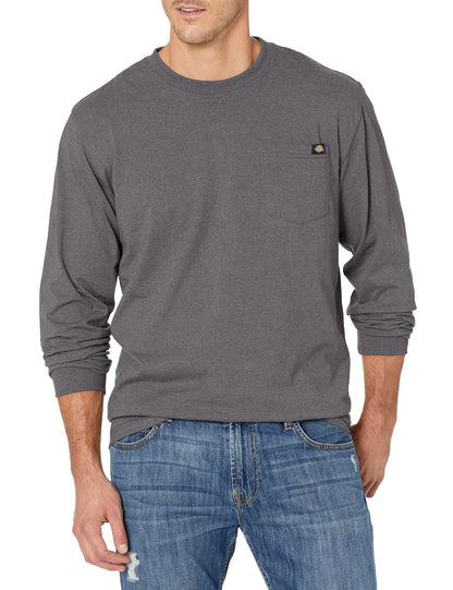 HOTDickies Men's Big and Tall Long Sleeve Heavyweight Crew Neck