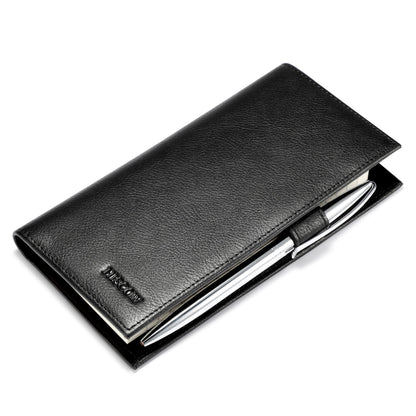 HOTHISCOW Leather Checkbook Cover for Duplicate Checks with Pen Holder | Full grain cowhide, personal check book & register pockets, removable vinyl divider, durable stitching, gifts for women men