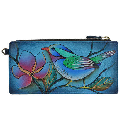 HOTAnna by Anuschka Women's Hand Painted Genuine Leather Organizer Wallet | Hand Painted