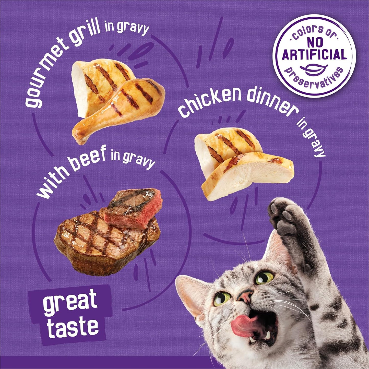 HOTPurina Friskies Gravy Wet Cat Food Variety Pack, Meaty Bits - (Pack of 24) 5.5 oz. Cans