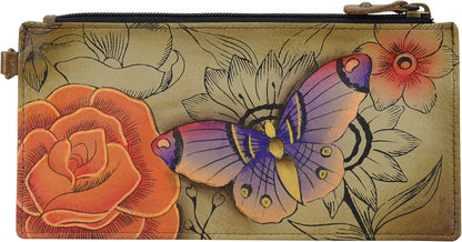 HOTAnna by Anuschka Women's Hand Painted Genuine Leather Organizer Wallet | Hand Painted