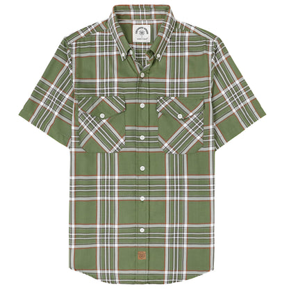 HOTDubinik® Mens Short Sleeve Button Down Two Pockets Soft Vintage Regular Fit Vintage Fishing Casual Shirts