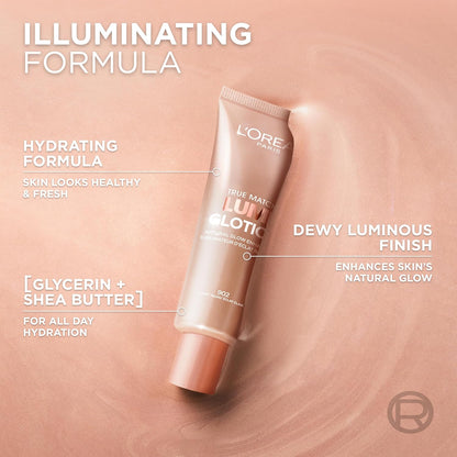 HOTL'Oreal Paris Makeup True Match Lumi Glotion, Natural Glow Enhancer, Illuminator Highlighter, Bronzing Drops For a Sun-Kissed Glow, 903 Medium
