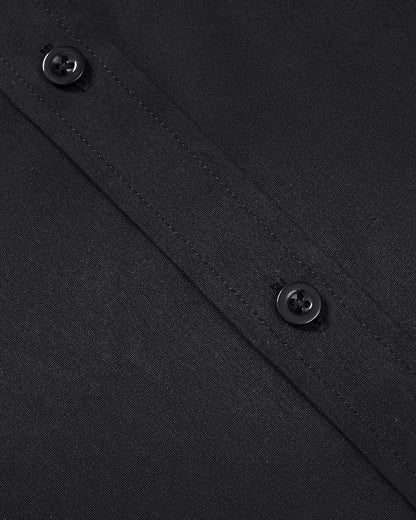 HOTAlimens & Gentle Men's Short Sleeve Dress Shirts Wrinkle Free Untucked Casual Button Down Shirt