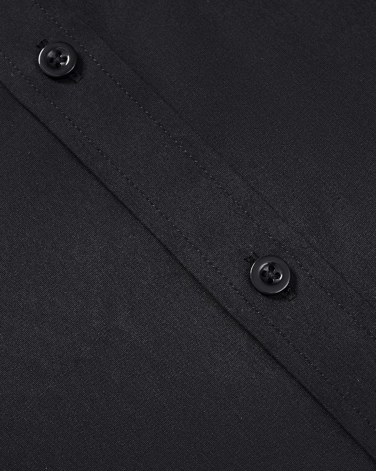 HOTAlimens & Gentle Men's Short Sleeve Dress Shirts Wrinkle Free Untucked Casual Button Down Shirt