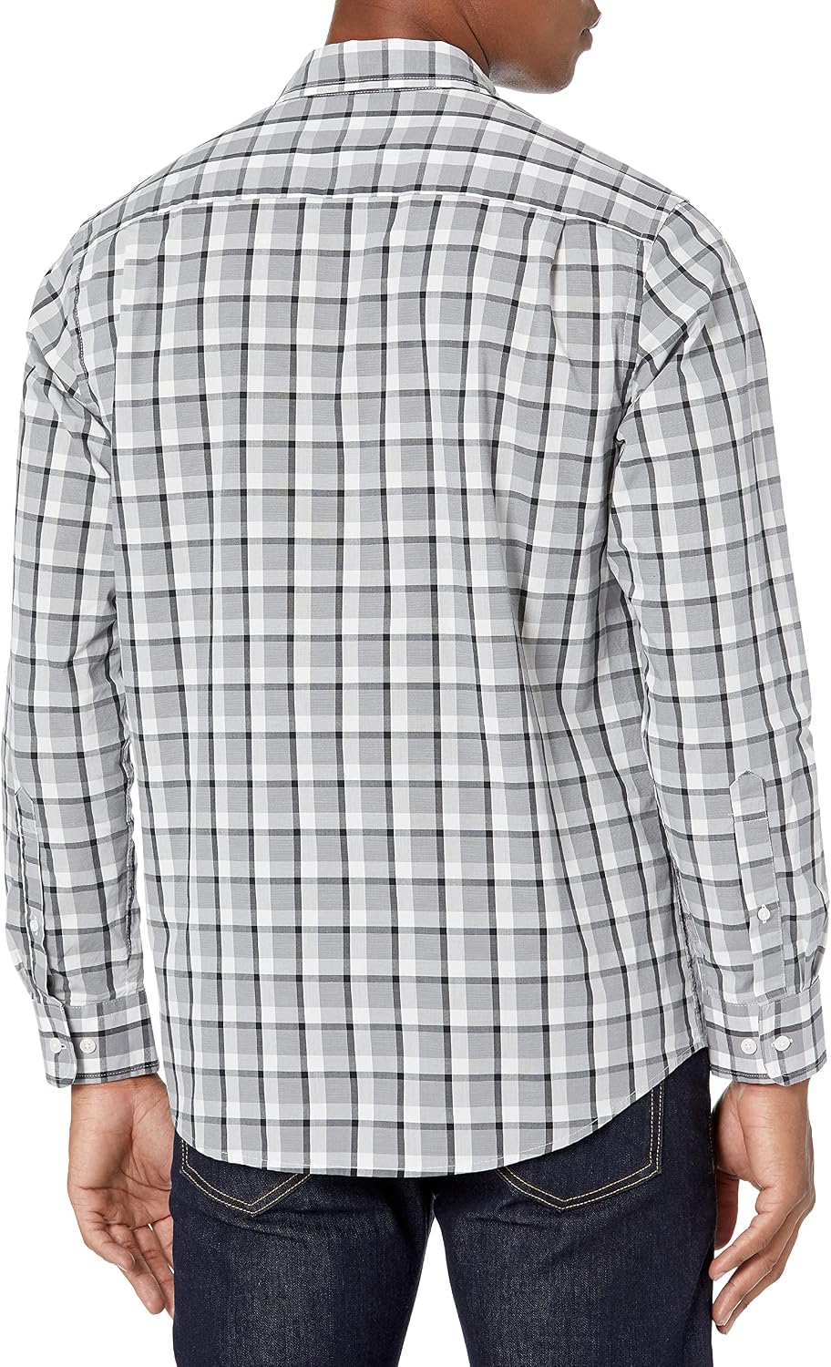 HOTAmazon Essentials Men's Regular-Fit Long-Sleeve Casual Poplin Shirt, Button Front, Business Casual, Collared
