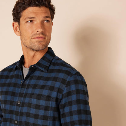 HOTAmazon Essentials Men's Slim-Fit Flannel Shirt, Long Sleeve Button Down Plaid