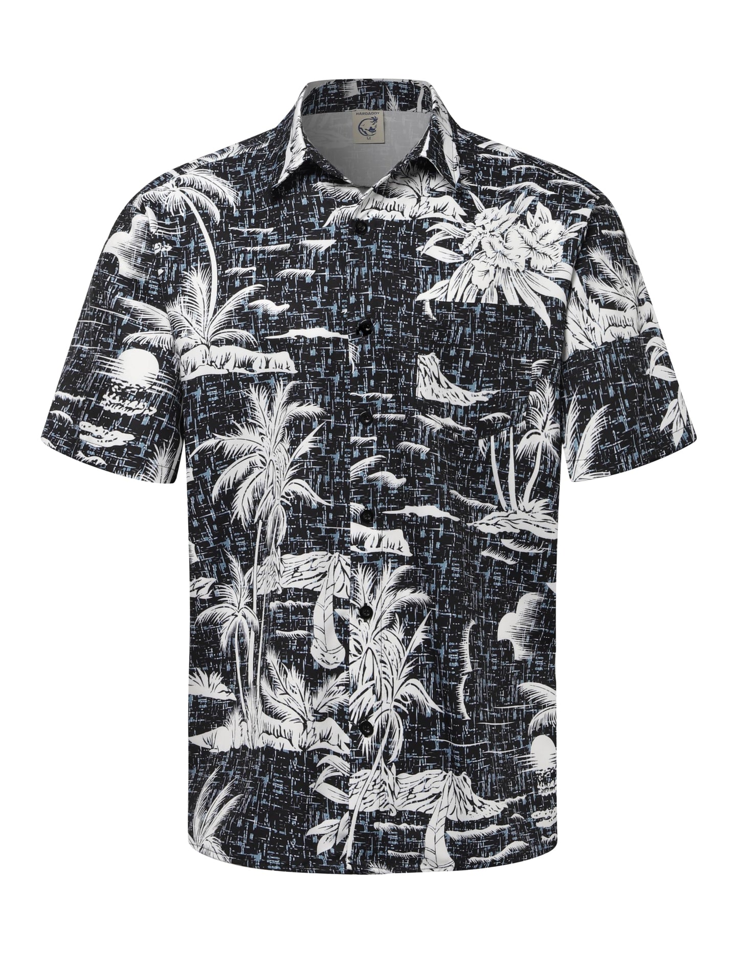 HOTHardaddy Men's Hawaiian Shirt Short Sleeves Coconut Printed Button Down Summer Beach Casual Shirts