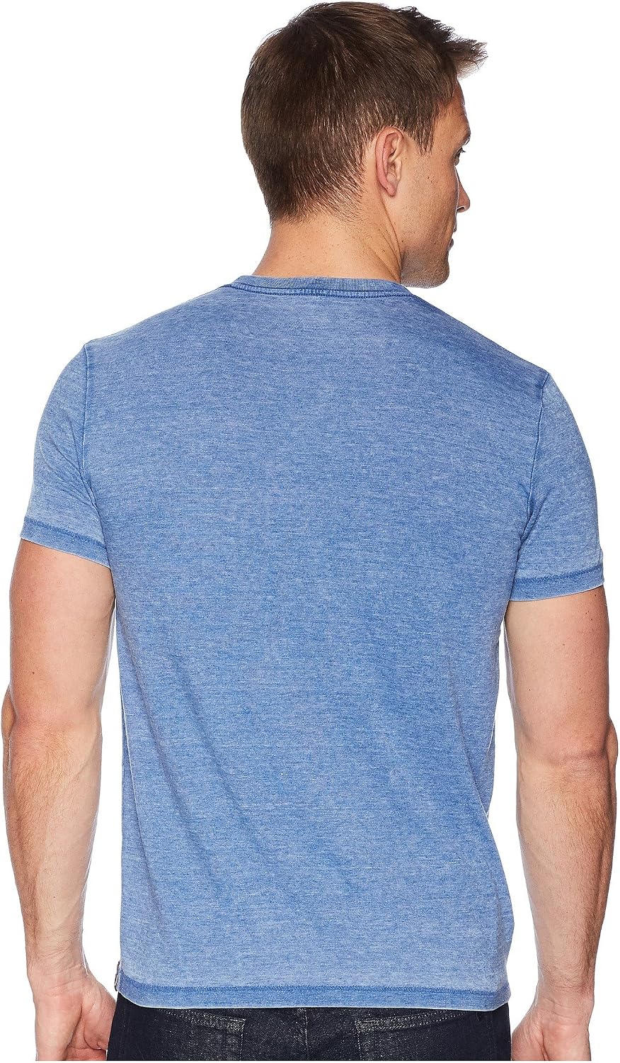 HOTLucky Brand Men's Venice Burnout V Neck Tee