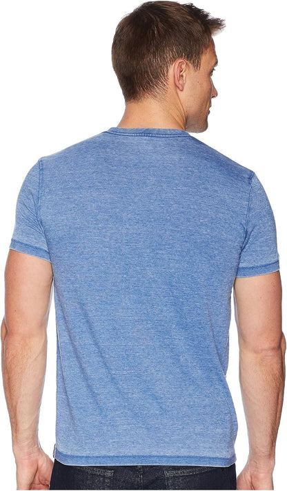 HOTLucky Brand Men's Venice Burnout V Neck Tee