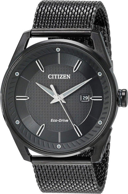 HOTCitizen Men's Sport Casual 3-Hand Eco-Drive Watch, Date, Patterned Dial
