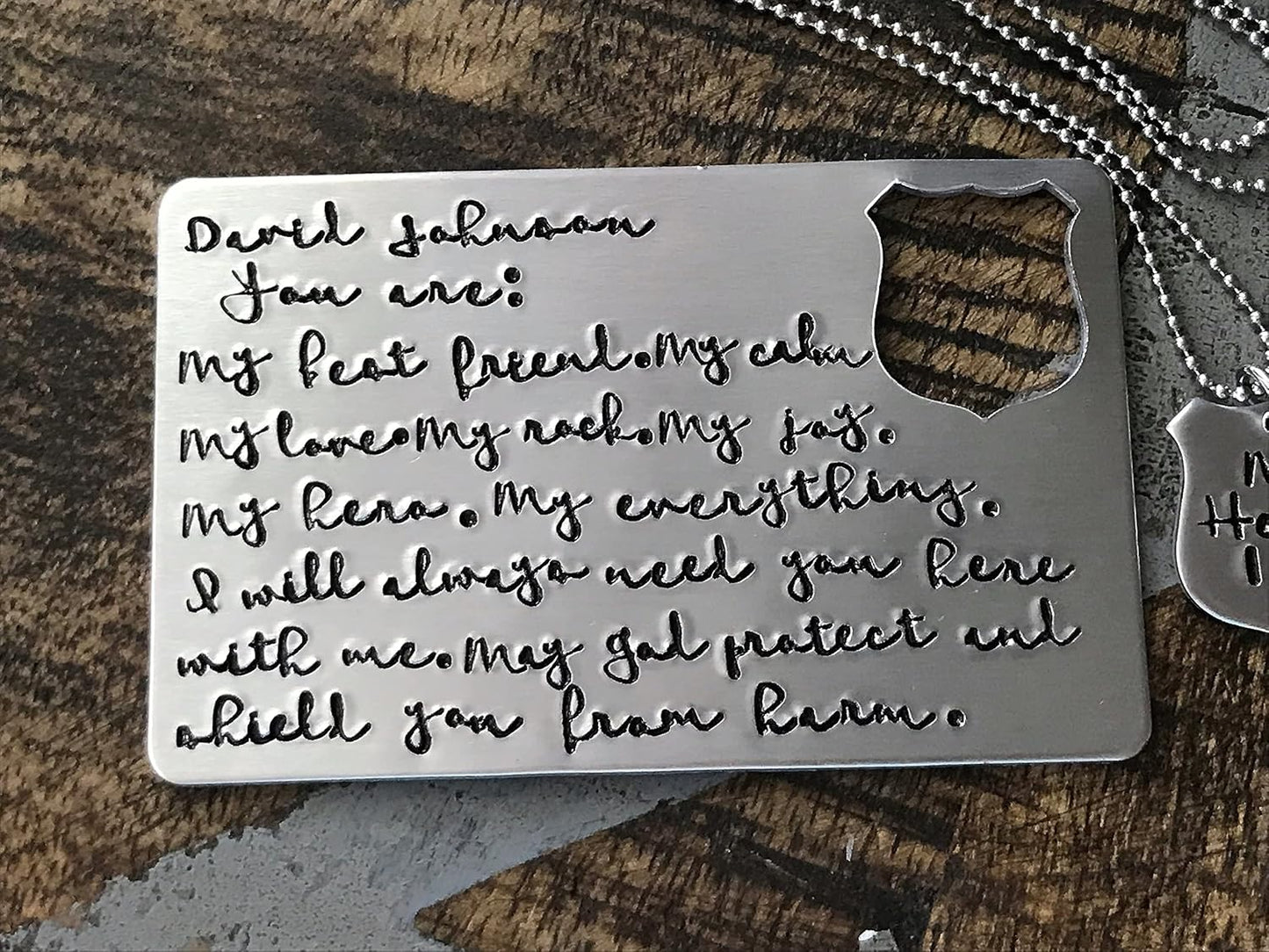 HOTCustom Police Badge Wallet Insert Police Wallet Card Badge Wallet Card Police Officer Gift Custom Wallet My Hero Gift Police Necklace