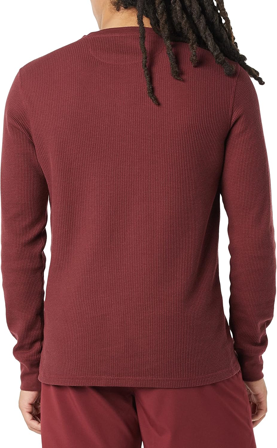 HOTAmazon Essentials Men's Long Sleeve Waffle Henley Shirt