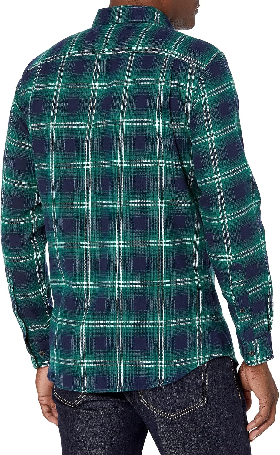 HOTAmazon Essentials Men's Slim-Fit Flannel Shirt, Long Sleeve Button Down Plaid