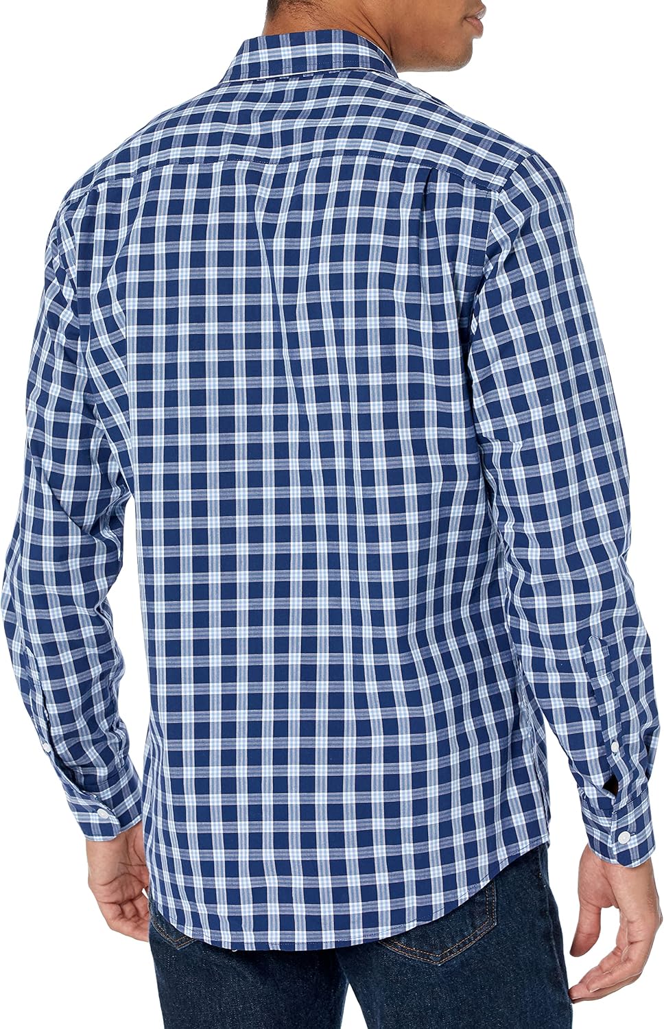 HOTAmazon Essentials Men's Regular-Fit Long-Sleeve Casual Poplin Shirt, Button Front, Business Casual, Collared