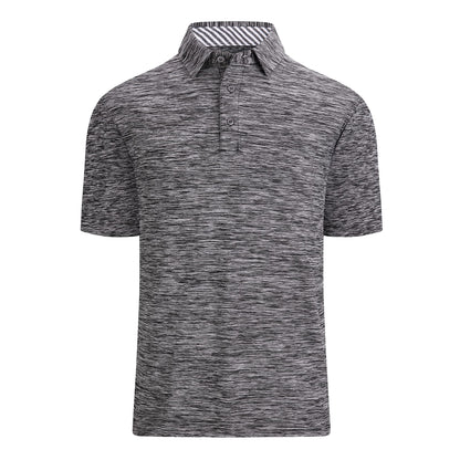 HOTAlex Vando Mens Golf Shirt Moisture Wicking Quick-Dry Short Sleeve Polo | UPF40,Soft & stretch,Sweat resistant,Multi-scene sports & office apparel