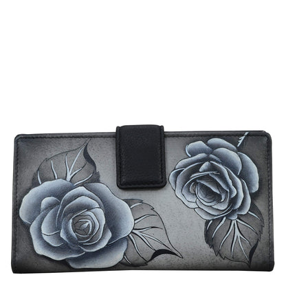 HOTAnna by Anuschka Women's Hand Painted Genuine Leather Two Fold Organizer Wallet