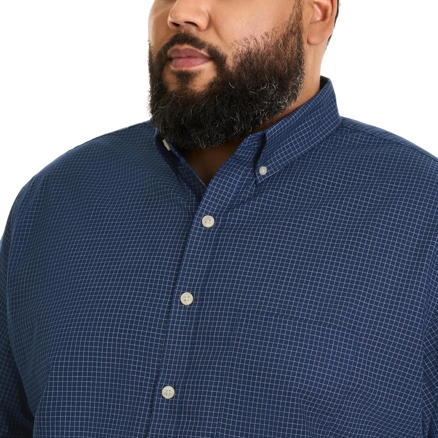 HOTVan Heusen Men's Big and Tall Wrinkle Free Short Sleeve Button Down Shirt, No-Tuck Length, Comfortable Stretch Fabric