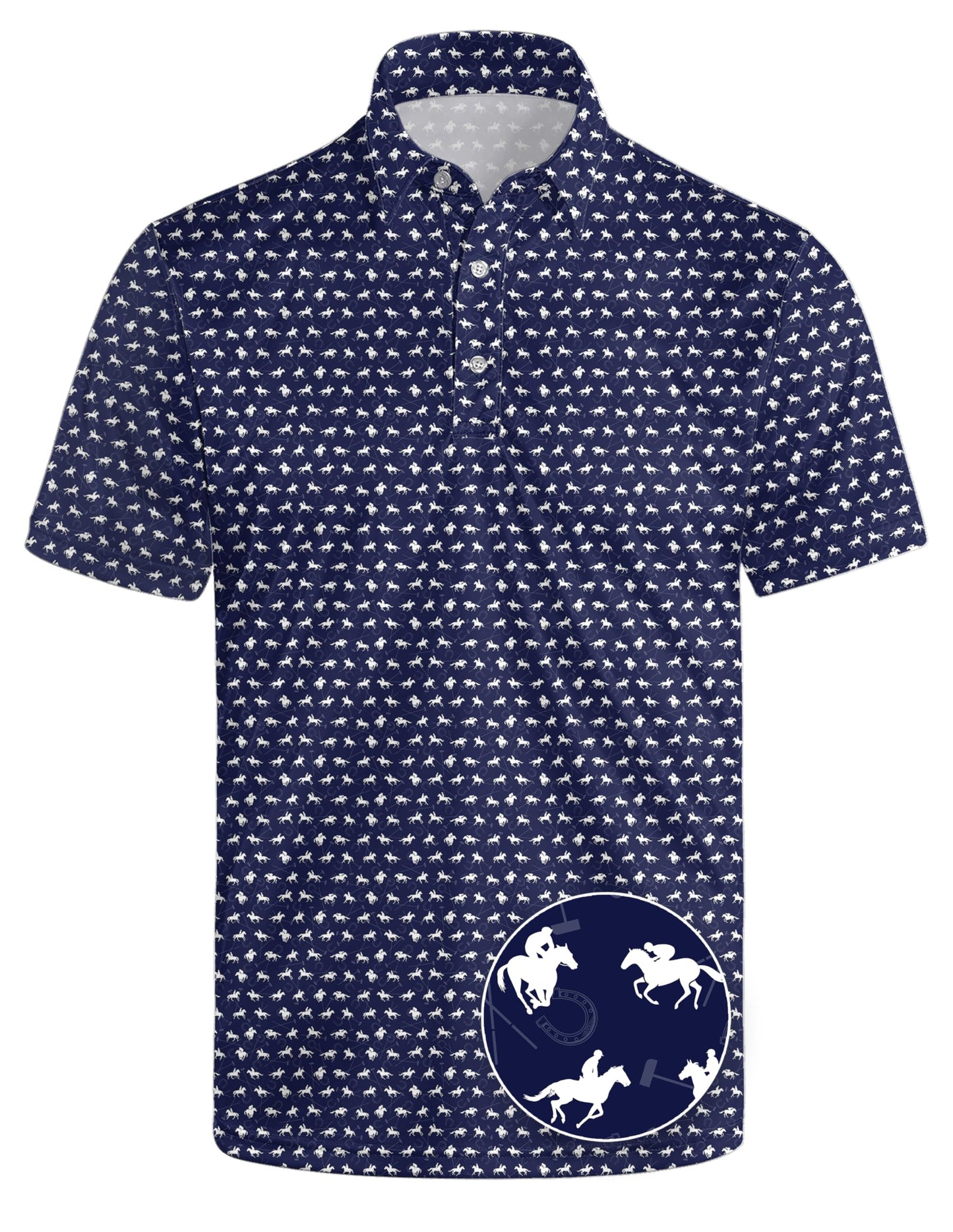 HOTGolf Polo Shirts for Men Funny Print Quick Dry Short Sleeve Performance Golf Shirts Moisture Wicking Polo Shirts